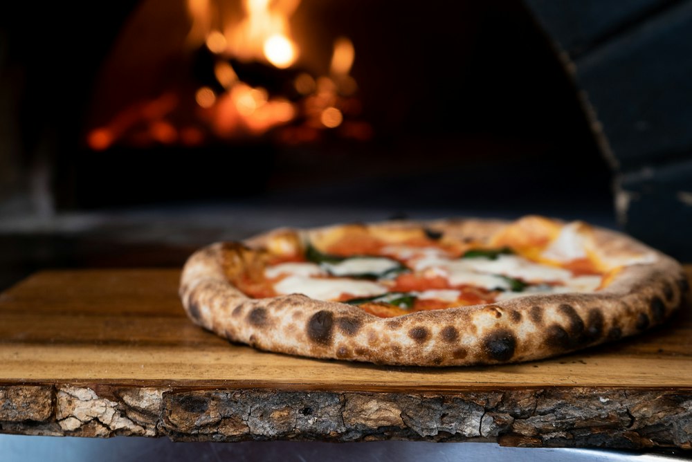 Illustrative stuffed-crust pizza